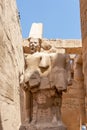 The statue of Pharaoh Thutmose III at the Karnak Temple Complex in Luxor, Egypt