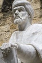Statue of the philosopher Averroes in Cordoba Royalty Free Stock Photo
