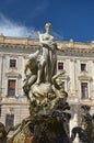 Statue in Piazza Archimede, Siracusa, Sicily Royalty Free Stock Photo