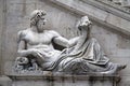 Statue on Piazza del Campidoglio, Rome Royalty Free Stock Photo