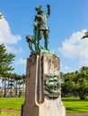 Statue of Pierre Belain d `Esnambue in Fort de France, Martinique