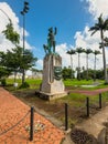 Statue of Pierre Belain d`Esnambue in Fort de France, Martinique