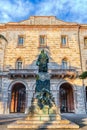 Statue of Pietro Vannucci also known as Perugino, Perugia, Italy