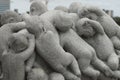 Statue of a pile of babies in Frogner Park, Oslo Royalty Free Stock Photo