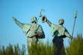 Statue of Pilgrims - Santiago de Compostela Royalty Free Stock Photo