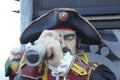 Brixham, Torbay, South Devon, England: A statue of a Pirate captain looking through a telescope