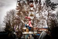 Pirate Statue in an Amusement Park, Kropyvnytskyi, Ukraine Royalty Free Stock Photo