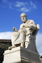 Statue of Plato at the Academy of Athens (Greece) Royalty Free Stock Photo