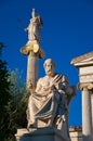 The statue of Plato. Athens, Greece. Royalty Free Stock Photo
