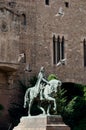 Statue at Plaza Ramon Berenguer at Barcelona