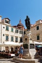 Statue of Poet Ivan Gundulic, Gundulic Square, Dubrovnik, Croatia