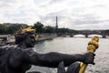 Statue on Pont Alexander III, Paris, France