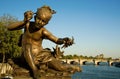 Statue on the Pont Alexandre III, Paris Royalty Free Stock Photo