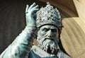 Statue of Pope Gregorio XIII in Bologna city hall. Italy Royalty Free Stock Photo