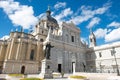 Statue of Pope John Paul II nearest the Santa Maria la Real de La Almudena