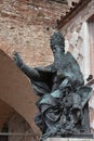 Statue of pope julius III at cathedral of Perugia, Umbria