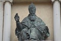 Statue of Pope Sisto V, Fermo, Marche region, Italy Royalty Free Stock Photo