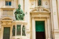 Statue of Pope Sixtus V., Basilica della Casa Santa, Loreto pilgrimage site, province of Ancona, Italy Royalty Free Stock Photo