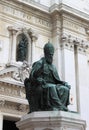 Statue of Pope Sixtus V in Loreto Royalty Free Stock Photo