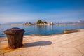 statue in port small vilage Trpanj in Dalmatia, Croatia; Peljesac peninsula