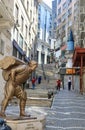 Statue of porter in istanbul