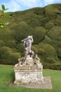 Statue in Powis Castle Garden, England Royalty Free Stock Photo