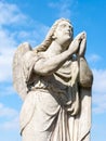 Statue of a prayer angel Royalty Free Stock Photo