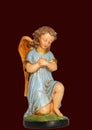 Statue of praying angel Royalty Free Stock Photo