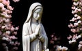 Statue of praying Virgin Mary