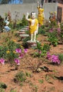 Statue of praying woman