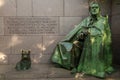 Statue of President Roosevelt - F.D.R. Memorial Royalty Free Stock Photo