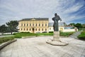 The statue of Pribina in Nitra town on Pribinove namestie square