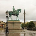 A Statue of Prince Albert Outside St. George's Hall Royalty Free Stock Photo