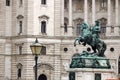 Statue of Prince Eugen in Heldenplatz Vienna