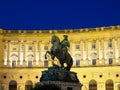 Statue of Prince Eugene in front of Palace in Vienna