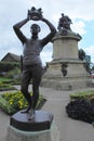 The statue of Prince HAL and Shakespeare in the Stratford upon Avon