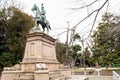 Statue of Prince Komatsu Akihito Komatsu no miya, Ueno Park Royalty Free Stock Photo