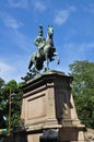 The statue of Prince Komatsu-no-miya Akihito Royalty Free Stock Photo