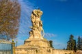 Statue at the Promenade du Peyrou in Montpellier Royalty Free Stock Photo