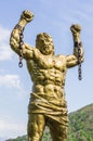 Statue of Prometheus with Broken Chain