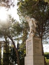 Statue of the prophet Elijah on Mount Caramel,