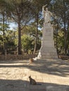 Statue of the prophet Elijah on Mount Caramel,