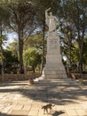 Statue of the prophet Elijah on Mount Caramel,