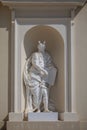 Statue of prophet Moses of Vilnius Cathedral, Lithuania Royalty Free Stock Photo