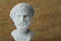 Statue of Pythagoras,ancient Greek mathematician and geometer. Royalty Free Stock Photo