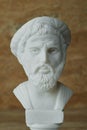 Statue of Pythagoras,ancient greek mathematician and geometer. Royalty Free Stock Photo