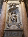 Statue of a queen in the Basilica of Saint Peter in the Vatican City Royalty Free Stock Photo