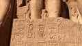 Statue of Queen Nefertari at the Great Temple of Abu Simbel, Egypt Royalty Free Stock Photo
