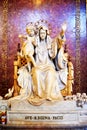 Statue of Queen of Peace, the Virgin Mary, inchurch of St. Mary Major, Santa Maria Maggiore in Rome Royalty Free Stock Photo