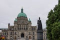 Statue of Queen Victoria, British Columbia Parliament Building, Canada Royalty Free Stock Photo